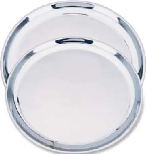 Круглая тарелка из нержавеющей стали