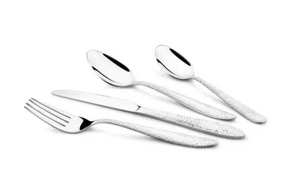 Набор столовых приборов из нержавеющей стали Lotus Hammered, 16 предметов