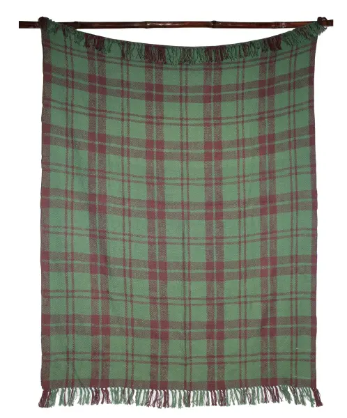 Хлопковый плед тканый