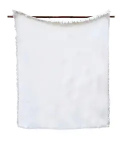 Вафельный плед из хлопка и льна