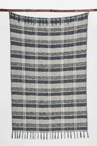 Хлопковый плед тканый