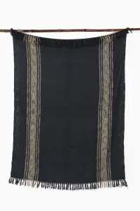 Плед из хлопка ручного ткачества