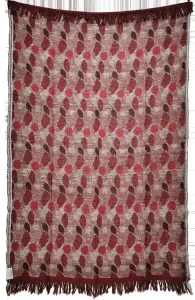 Плед из шерсти и шелка ручной работы