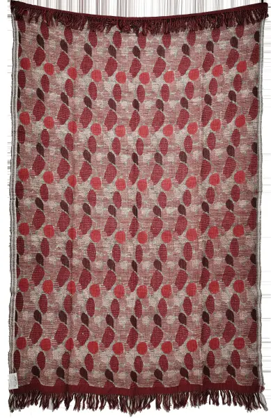 Плед из шерсти и шелка ручной работы