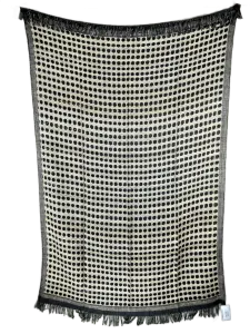 Плед из шерсти и шелка ручной работы