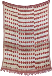 Плед из шерсти и шелка ручной работы