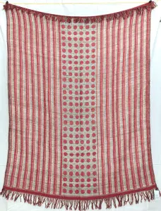 Плед из шерсти и шелка ручной работы