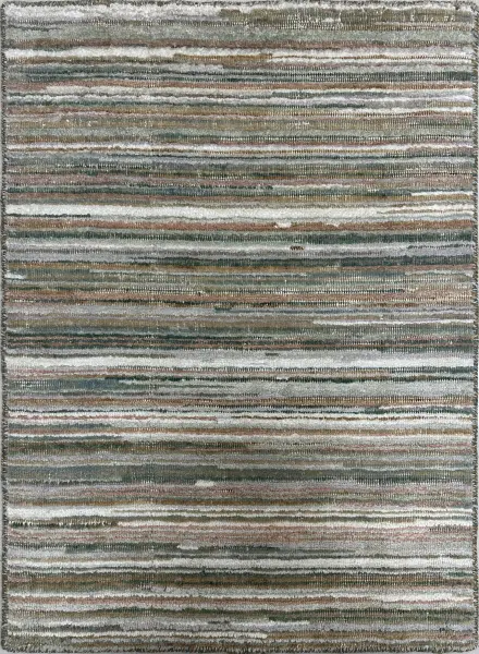 Ковер из новозеландской шерсти и искусственного шелка однотонный