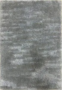 Ковер из новозеландской шерсти и искусственного шелка однотонный