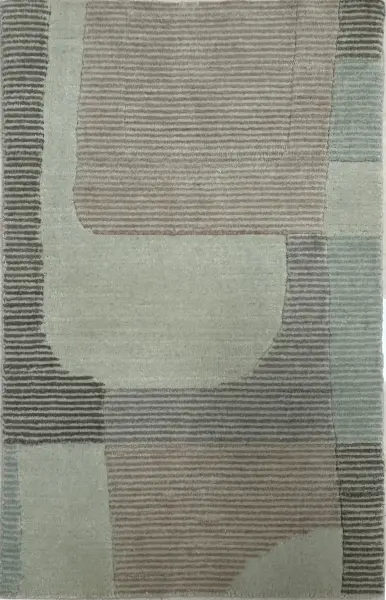 Ковер из шерсти с рельефной фактурой