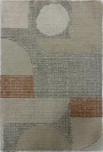 Ковер из шерсти с рельефной фактурой