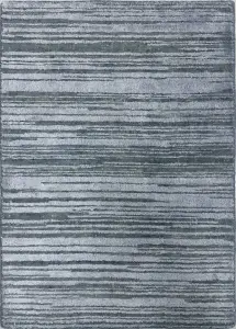 Ковер из новозеландской шерсти и искусственного шелка с однотонным рельефом и эффектом состаривания