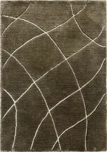 Ковер из новозеландской шерсти и вискозы с абстрактным узором