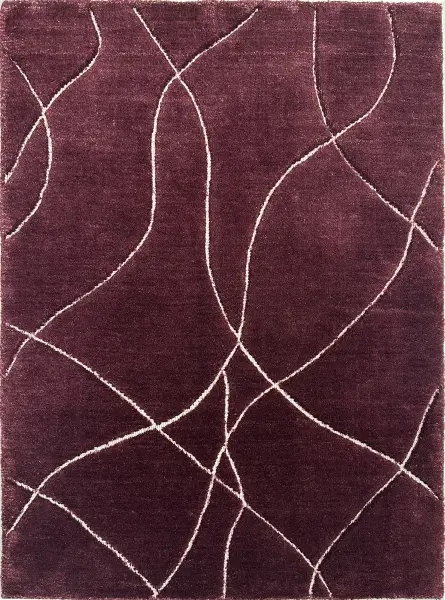 Ковер из новозеландской шерсти и вискозы с абстрактным узором