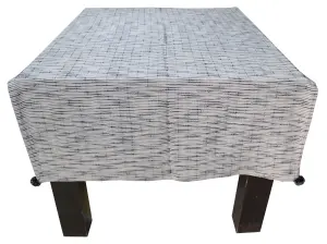 Хлопковый тканый плед с помпонами