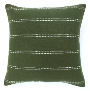 Декоративная наволочка из хлопка с рельефом и окрашиванием в пряже