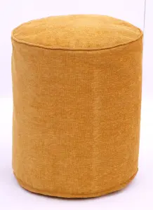 Пуф из полиэстера с эффектом шенилла и кантом