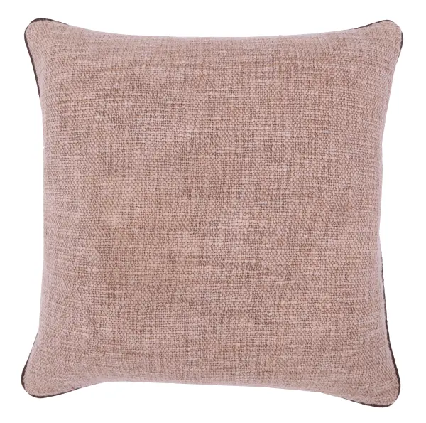 Декоративная наволочка из хлопка с кантом