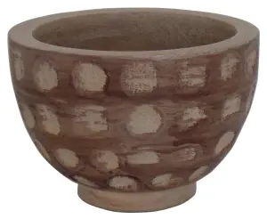 Ореховая миска из дерева манго