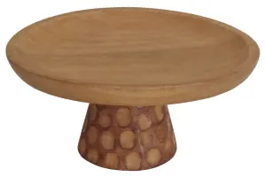 Тортовница из дерева манго