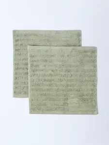 Полотенце для лица из хлопка однотонное