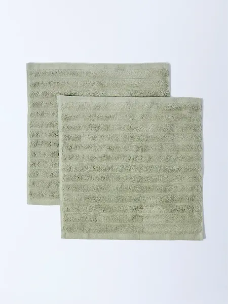 Полотенце для лица из хлопка однотонное