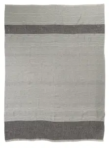 Тканый льняной плед