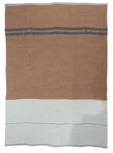 Тканый льняной плед