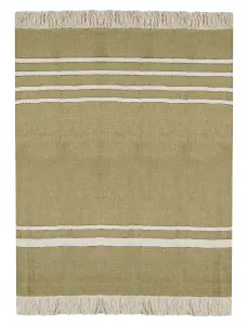 Тканый льняной плед