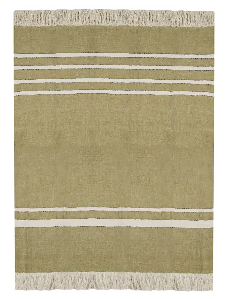 Тканый льняной плед