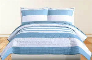 Комплект пододеяльник с наволочками из хлопка с принтом