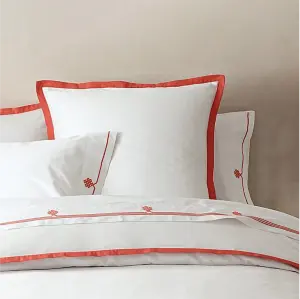 Комплект пододеяльник с наволочками из хлопка однотонный