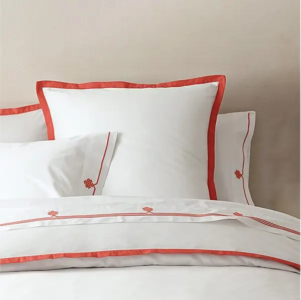 Комплект пододеяльник с наволочками из хлопка однотонный