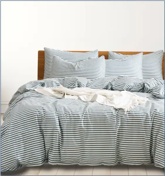 Комплект пододеяльник с наволочками из хлопка с принтом