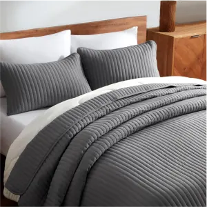 Комплект пододеяльник с наволочками из хлопка с принтом