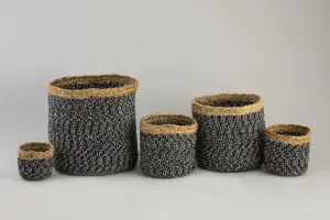 Набор корзин для хранения из хлопкового шнура