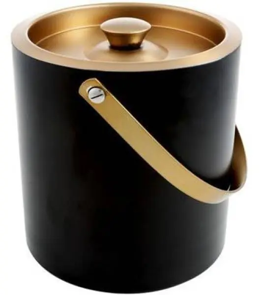 Ведерко для льда из нержавеющей стали с порошковым покрытием