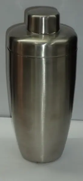Коктейльный шейкер из нержавеющей стали с матовой отделкой