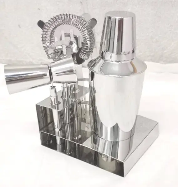 Барный набор из нержавеющей стали с полированной отделкой