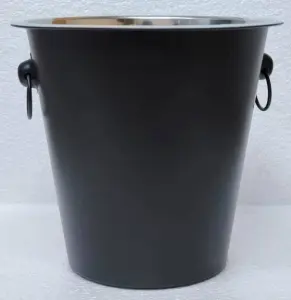 Ведерко для шампанского из нержавеющей стали с порошковым покрытием