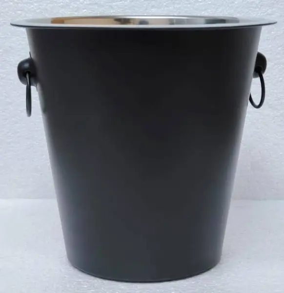 Ведерко для шампанского из нержавеющей стали с порошковым покрытием