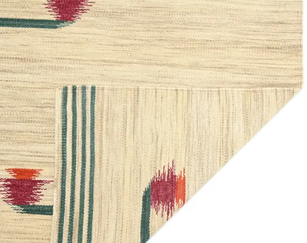 Ковер ручной работы из новозеландской шерсти и хлопка