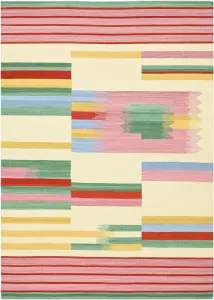 Ковер ручной работы из новозеландской шерсти и хлопка