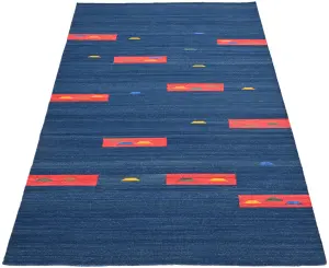 Ковер ручной работы из новозеландской шерсти и хлопка