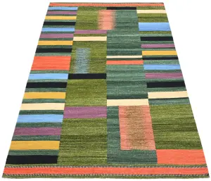 Ковер ручной работы из новозеландской шерсти и хлопка