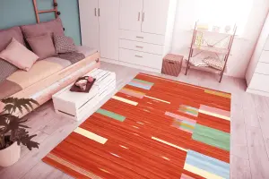 Ковер ручной работы из новозеландской шерсти и хлопка