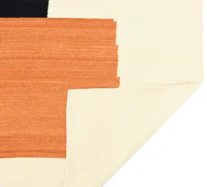 Ковер ручной работы из новозеландской шерсти и хлопка