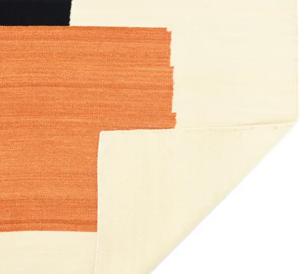 Ковер ручной работы из новозеландской шерсти и хлопка