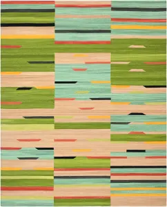 Ковер ручной работы из новозеландской шерсти и хлопка