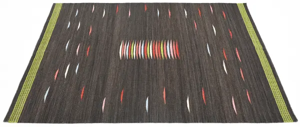 Ковер ручной работы из новозеландской шерсти и хлопка